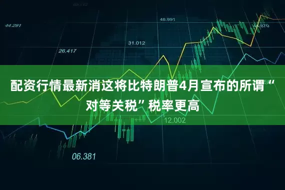 配资行情最新消这将比特朗普4月宣布的所谓“对等关税”税率更高