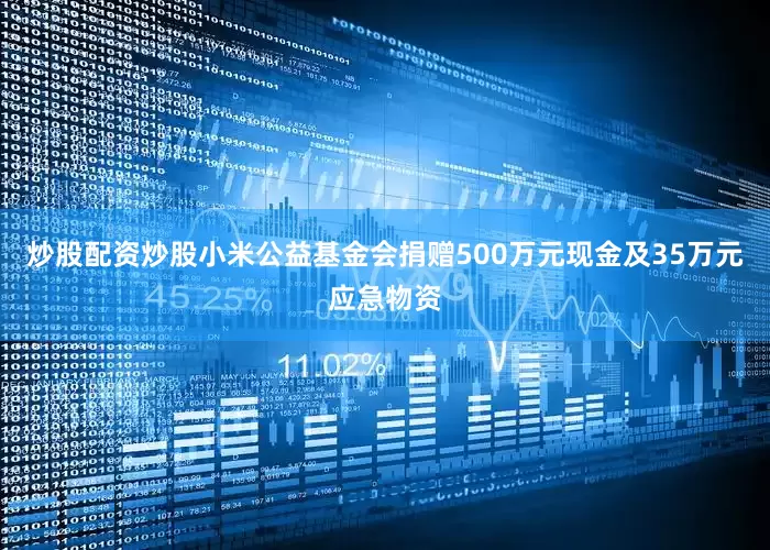 炒股配资炒股小米公益基金会捐赠500万元现金及35万元应急物资